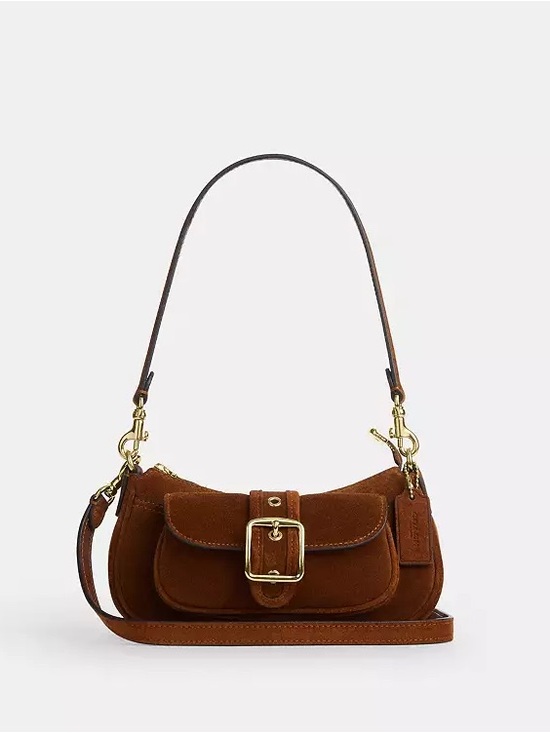 Coach Handbags - Aston Mini Shoulder Bag Suede Coach